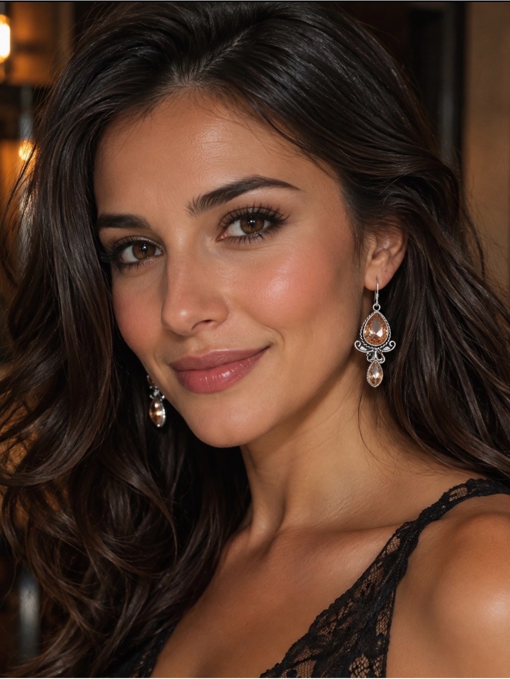 Morganite Gemstone Earrings
